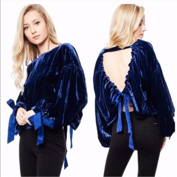 Free People Tops - Free People Give Me Some Lovin Velvet Top OB716852